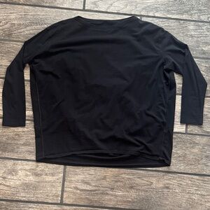 Lululemon Back In Action Organic Cotton 3/4 Sleeve Shirt size M